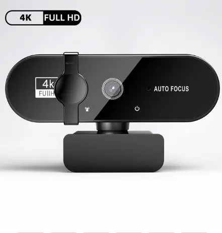 4K Webcam, 1080P Mini Camera, 2K Full HD Webcam, with Microphone 30fps USB. Web Cam for Auto Focus PC Laptop Video Shooting Camera