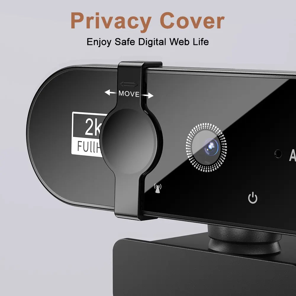 4K Webcam, 1080P Mini Camera, 2K Full HD Webcam, with Microphone 30fps USB. Web Cam for Auto Focus PC Laptop Video Shooting Camera