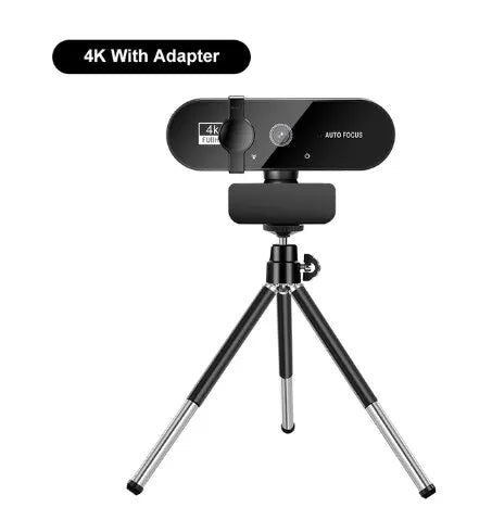 4K Webcam, 1080P Mini Camera, 2K Full HD Webcam, with Microphone 30fps USB. Web Cam for Auto Focus PC Laptop Video Shooting Camera